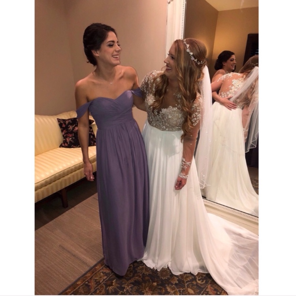 Lavender Revelry Kennedy Chiffon Convertible Dress